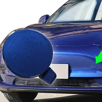 Автоматический буксировочный крюк переднего бампера автомобиля, накладка на ушко, заглушка крышки прицепа для автомобилей Tesla Model 3, Запчасти, Аксессуары