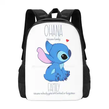 Ohana Означает Семейный Рюкзак Для Студенческого Школьного Ноутбука, Дорожную Сумку Ohana Family Love Lilo