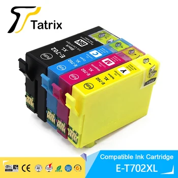 Tatrix T702XL 702XL Цветной Совместимый Чернильный картридж для принтера Epson WorkForce Pro WF-3720/WF-3725/WF-3730/WF-3733 Принтер