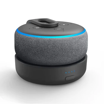 GGMM Оригинальная батарейная база Alexa Echo Dot 3 для Amazon Alexa Портативная зарядная база Alexa поддержка Echo dot 3 поколения