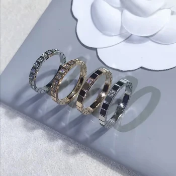 Благородный Темперамент, Ледяное кольцо с Цирконием, Оригинальный Логотип Высокого качества, Модный Женский свадебный подарок для пары, праздничный подарок