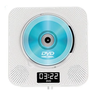 1 Упаковка Портативного CD-плеера ABS с Bluetooth, настенного CD-плеера с ИК-пультом дистанционного управления, настенного CD-плеера с динамиком