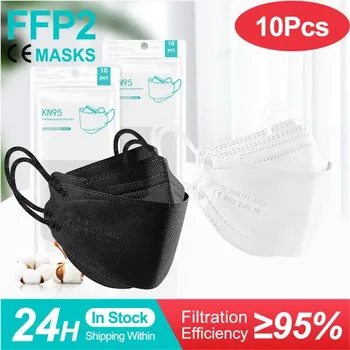 Маска для лица из 5-100 штук, одобренная fpp2 в Европе, маска ffp2, ffp2mask ce kn95, маски ffp2, многоразовая Черная маска, тушь для ресниц ffp3 Mascarillas