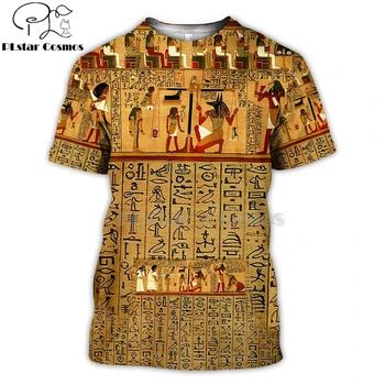 PLstar Космос Египетский Бог Глаз Египта Фараон Анубис лицо 3d футболки футболки в стиле хип-хоп с коротким рукавом летняя футболка для мужчин и женщин