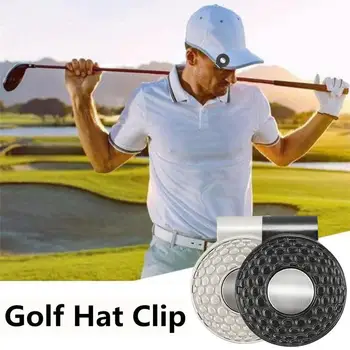 Зажим для шляпы с маркером для мяча для гольфа, Зажим для шляпы для гольфа, Магнитный Металлический Зажим для гольфа со спортивной площадкой, Зажимы для гольфа для игроков в гольф, Подарки, Аксессуары Corros I3Q5