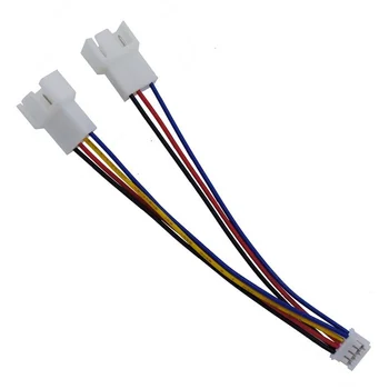 5 шт./лот Адаптер вентилятора видеокарты Удлинитель кабеля от 1 до 2 Вентилятор видеокарты 4-контактный Адаптер для контроля температуры PWM 4pin 3pin