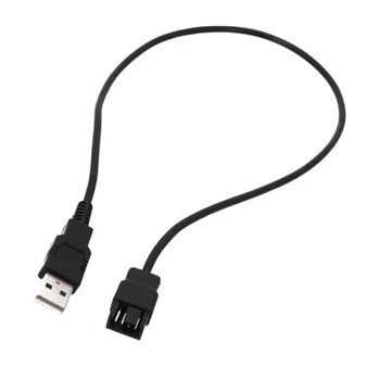 Новый USB-4PIN Кабель Питания вентилятора USB-4pin 3Pin Шнур Питания вентилятора ноутбука 5V 30/50/100 см B0KA