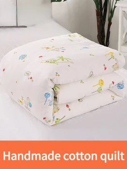 Чистый хлопок утолщенные детские одеяла детский сад хлопок одеяло НПД тонкое одеяло младенца все хлопок весна и зимнее одеяло ядро