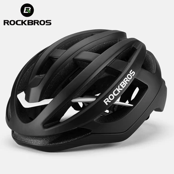 Велосипедный шлем ROCKBROS, Дышащий, сверхлегкий, Цельнолитый, Унисекс, Противоударный, Регулируемый Шлем для шоссейного Велосипеда, Велосипедное снаряжение