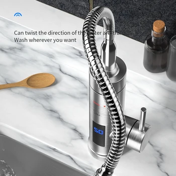 Электрический водонагреватель кухонный кран мгновенный кран водонагреватель нагревательный кран мгновенный нагреватель Электрический кран горячей воды