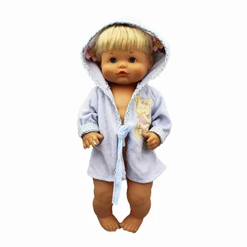 Синий халат подходит для куклы Nenuco 42 см, Аксессуары для куклы Nenuco y su Hermanita
