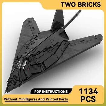 ThreeBricks Moc Строительные блоки Модель самолета серии Nighthawk Истребитель F-117 Технологические Кирпичи DIY Игрушки для Детей Детские подарки