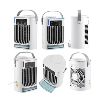 2 шт. Портативный вентилятор кондиционера, вентилятор воздушного охлаждения личного пространства с USB зарядкой для домашнего офиса, кухни, воздушный охладитель