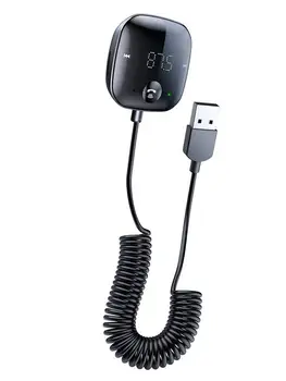 Беспроводной fm-передатчик 5.0 Громкой связи Автомобильный радиомодулятор Mp3-плеер с высоким качеством звука Голосовая навигация для автомобиля