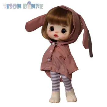 Мини-кукла SISON BENNE из смолы BJD с набором одежды, ручная роспись, Макияж для лица, Детская игрушка, Реалистичная