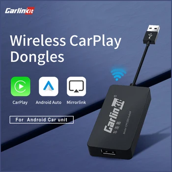 Горячая Распродажа CarlinKit USB Беспроводной Ключ CarPlay Проводной Android Auto AI Box Mirrorlink Автомобильный Мультимедийный Плеер Bluetooth Автоматическое Подключение