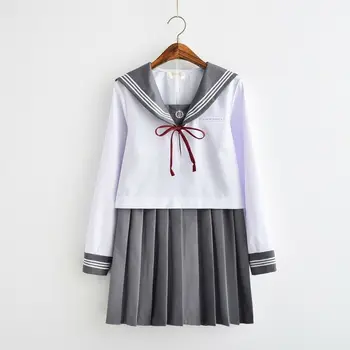 Японская униформа JK, костюм моряка с длинным рукавом, школьная форма для студентов