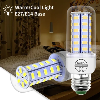 220V Светодиодная Лампа E27 Кукурузная Лампа GU10 Прожекторная Лампа Led B22 Свеча G9 Ампула Led E14 Лампа Энергосберегающая Кукурузная Лампа Для Внутреннего