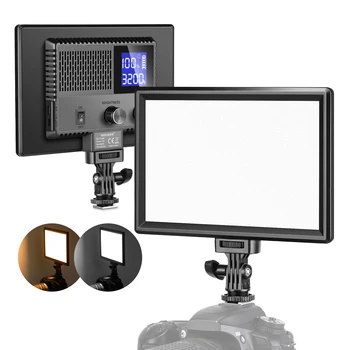 Neewer Ультратонкая светодиодная панель мягкого освещения для видеосъемки с регулируемой яркостью для зеркальных камер Встроенный аккумулятор для фото- и видеосъемки