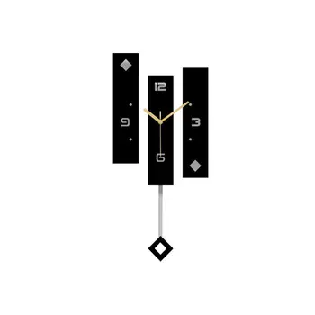 Новые настенные часы Кварцевые Скандинавские часы С маятником Большие Настенные часы Современный дизайн Для украшения дома Декор
