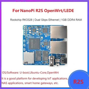 Для Nanopi R2S Для МИНИ-маршрутизатора Одноплатный с двумя гигабитными портами Ethernet 1 ГБ оперативной памяти DDR4 Openwrt/LEDE Плата разработки