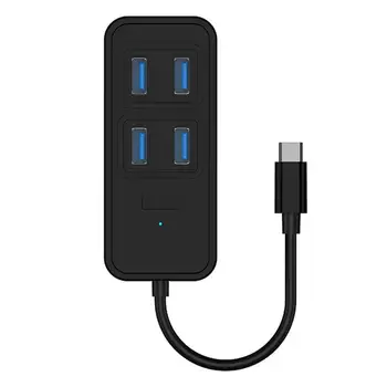 USB-концентратор 3,0 5-в-1 Порт USB C С питанием и безопасной передачей данных 5 Гбит/с USB 3,0 Разветвитель Многопортовый адаптер Для Портативных ПК