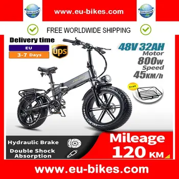 R7 Электрический Велосипед 20 Дюймов Толстая Шина Внедорожный Ebike 800 Вт 48 В 32AH Мощный Горный Электрический Велосипед Для Взрослых Ebike