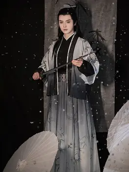 Yourqipao Warrior Hanfu для мужчин, китайская традиционная одежда с вышивкой Феникса, японский костюм самурая для косплея, костюм фехтовальщика