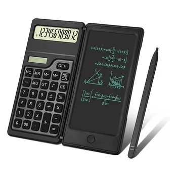Настольный калькулятор со стандартной 12-значной функцией, складной научный калькулятор с двойным питанием от солнечной энергии и аккумулятора