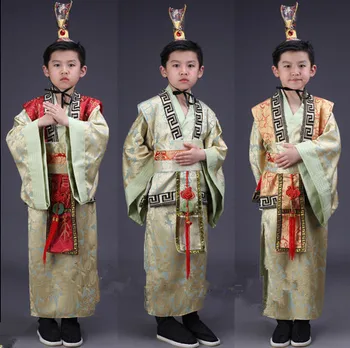 Костюм китайского императора для мальчиков, древние костюмы, халат китайского принца, одежда династии Тан, одежда на Хэллоуин