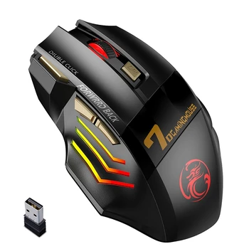 Беспроводная игровая мышь для компьютера 2,4 G RGB, перезаряжаемая игровая мышь, Bluetooth USB-мышь, бесшумные эргономичные мыши