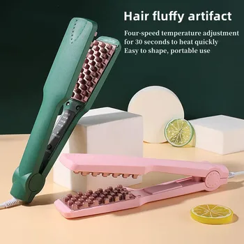 Профессиональный керамический Утюжок для завивки волос с 3D сеткой, Щипцы для придания объема, Шина для химической завивки, Плойка Для укладки волос
