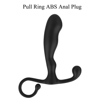 Мягкая анальная пробка из ABS с тянущим кольцом, стимулирующая промежность, секс-игрушки Для Женщин и Мужчин, Интимные игрушки для Флирта