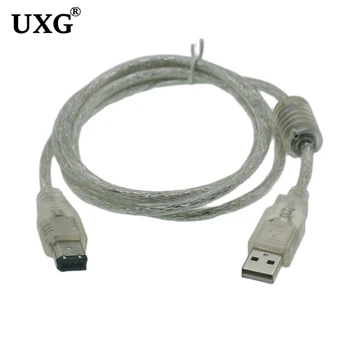 1,5 М 5 ФУТОВ USB Штекер К 1394 6pin Штекеру Сигнал Передачи данных USB К IEEE Firewire 1394 6PIN Кабель Для Компьютерной Цифровой камеры DV