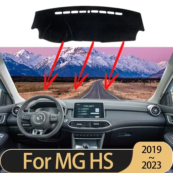 Крышка приборной панели автомобиля для MG HS MGHS 2023 Аксессуары AS23 Подключаемый модуль Ehs Phev 2019 2020 2021 2022 Авто Солнцезащитный Коврик Противоскользящий Ковер