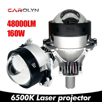 Лазерный проектор Carolyn 6500 K H4 H7 Объектив Фары 48000 Люмен Автомобильные Фары 3 Дюйма 160 Вт Светодиодный Проектор Фары Автомобильные Аксессуары