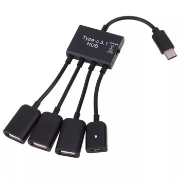 USB-адаптер Type-C OTG-кабель USB C 3.0 2.0 От мужчины к USB Micro-Женский адаптер USB-концентратор для смартфона Samsung для Xiaomi Huawei
