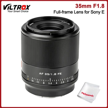 Viltrox 35 мм F1.8 Полнокадровый объектив с автофокусом для камер Sony E-Mount A7 A7 II A7R A9 A7S A6600 A6500 A6300 A6400