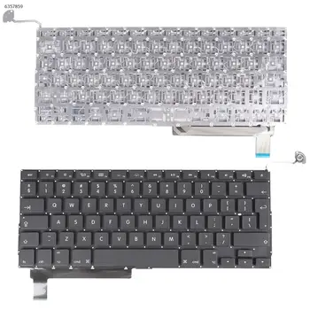 Пользовательская клавиатура для ноутбука APPLE Macbook Pro A1286 черного цвета без подсветки
