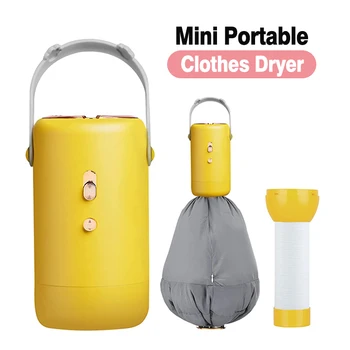 Портативная мини-сушилка для белья с сумкой для одежды, Многофункциональная дорожная Маленькая сушилка для нижнего белья, трусиков, купальника, носков, обуви