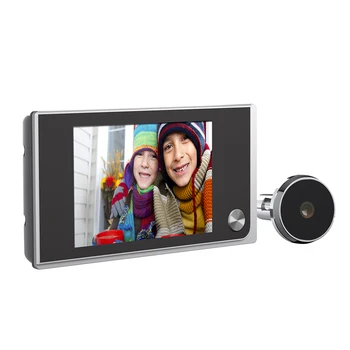 Цифровой 3-5-дюймовый Глазок для Наблюдения за Дверным Звонком Высокой четкости, Электронная Камера 