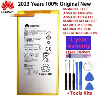100% Оригинальный аккумулятор Hua wei 4800 мАч HB3080G1EBW для Huawei MediaPad T1 10 Pro/T1-A21/T1-A21W/T1-A21L/T1-A22L/T1-A23L