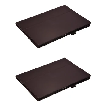 2X Складной чехол-книжка с вкладками и подставкой для 10,8-дюймового планшетного ПК Microsoft Surface 3 Коричневый