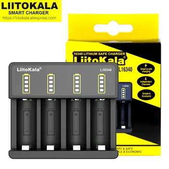 1-5 шт. 100% Оригинальное Зарядное Устройство LiitoKala Lii-L16340 с 4 Слотами Для 3,7 В CR123A CR17335