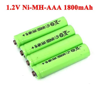 1,2 В NI-Mh AAA Батареи 1800 мАч, перезаряжаемая ni-mh батарея 1,2 В aaa для электрического автомобиля с дистанционным управлением, игрушки RC ues