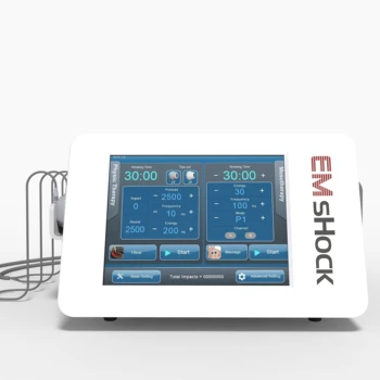 Портативный аппарат для физиотерапии Ems Shockwave 2 В 1, Миостимулятор, Физиотерапевтическое оборудование для облегчения боли