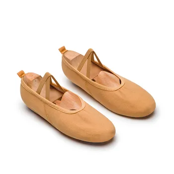 Детская и взрослая Женская Гимнастическая обувь для тела без шнурков, Китайский балет, мужская эластичная танцевальная обувь