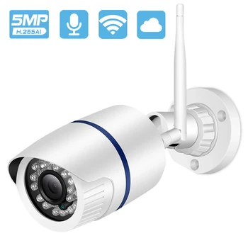 5MP Onvif Bullet CCTV WIFI Камера Наружного Водонепроницаемого видеонаблюдения AI Обнаружение человека ИК Ночного видения IP-камера Безопасности