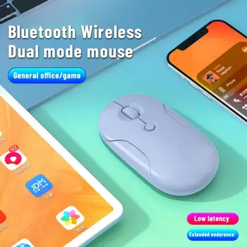 RYRA Pebble Беспроводная Мышь Bluetooth Двухрежимная Перезаряжаемая Мышь Для Мобильного телефона Apple iPad Mini Портативная Мышь Мыши