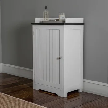 Шкаф для ванной комнаты – напольный шкаф для хранения вещей (белый)